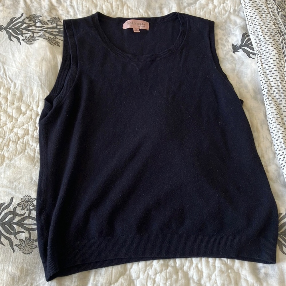 Navy sweater vest